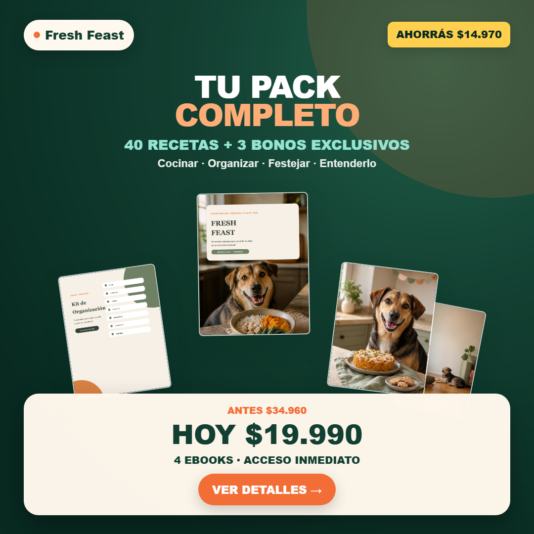 Fresh Feast: Cocina Canina — 40 Recetas Caseras + 3 Bonus Exclusivos
